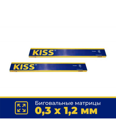 Биговальные матрицы Kiss Crease 0,3 х 1,2,  1уп - 36шт