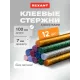 Стержни клеевые REXANT, 7x200 мм, цветные, 12 штук