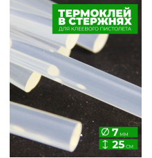 Стержни клеевые, 11x200 мм, прозрачные