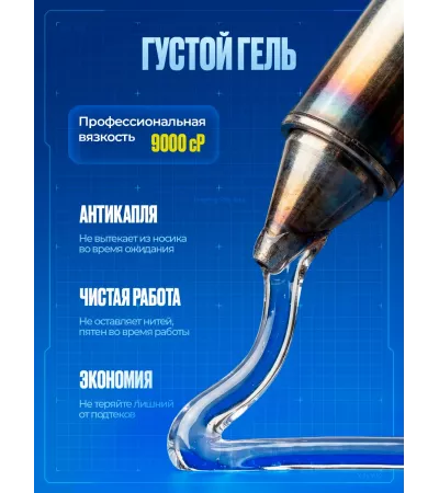 Стержни клеевые Quick Pick, 7x200 мм, прозрачные, 20 штук