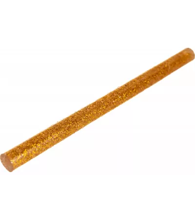 Стержни клеевые ТУНДРА золотистые с блестками - 6 шт, 7х100 мм